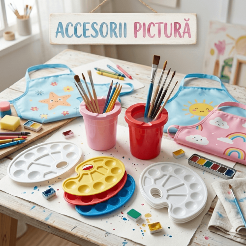 Accesorii pictura (pahare, palete)